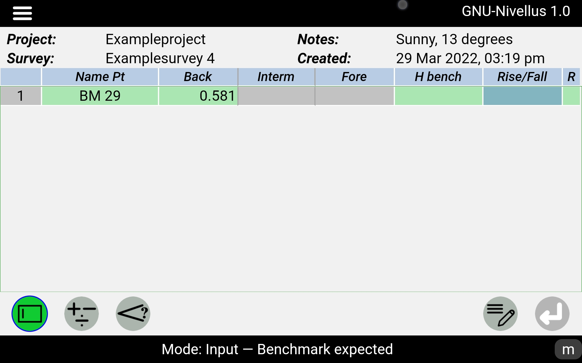 Benchmark expected