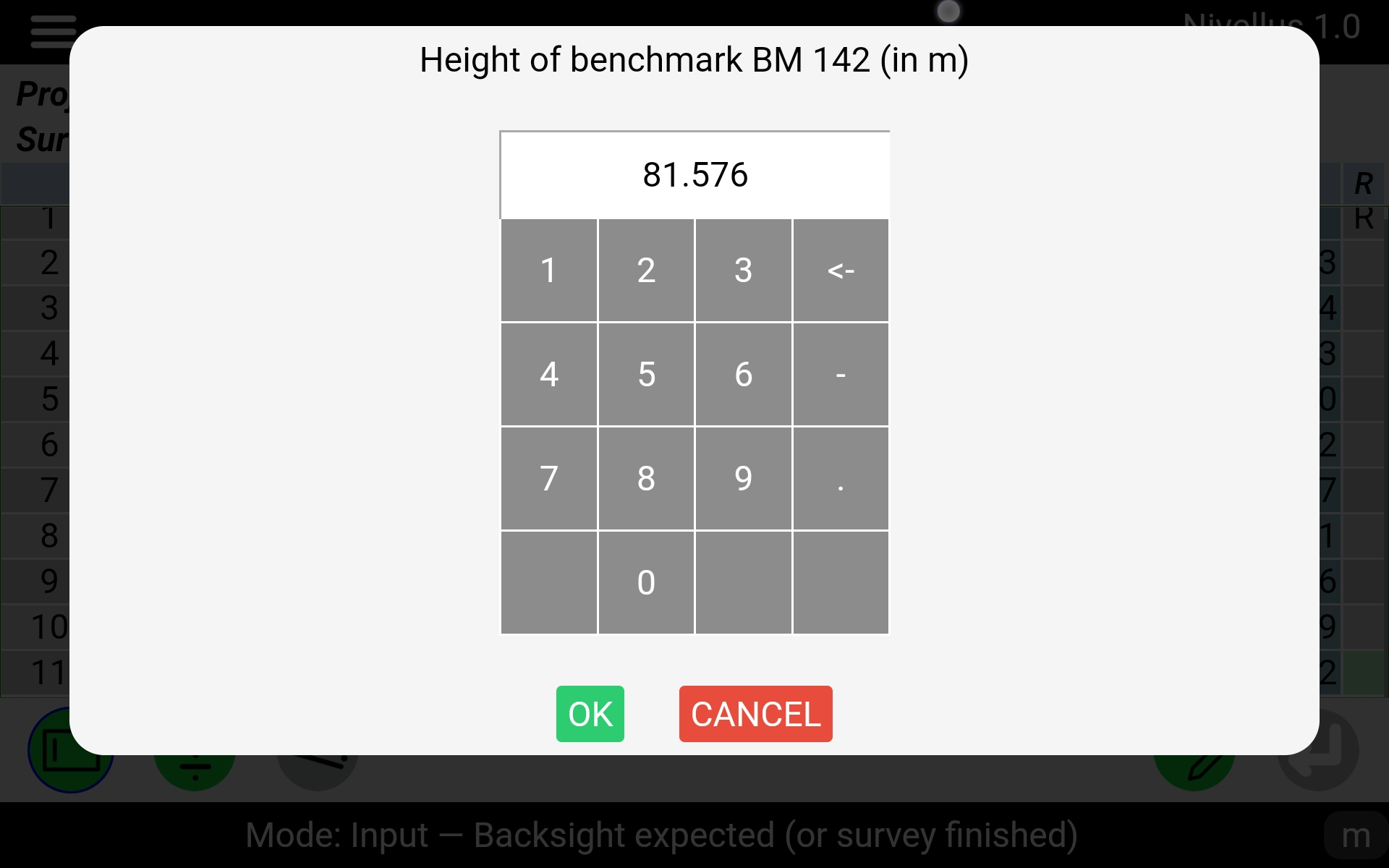 GNU-Nivellus input bench mark