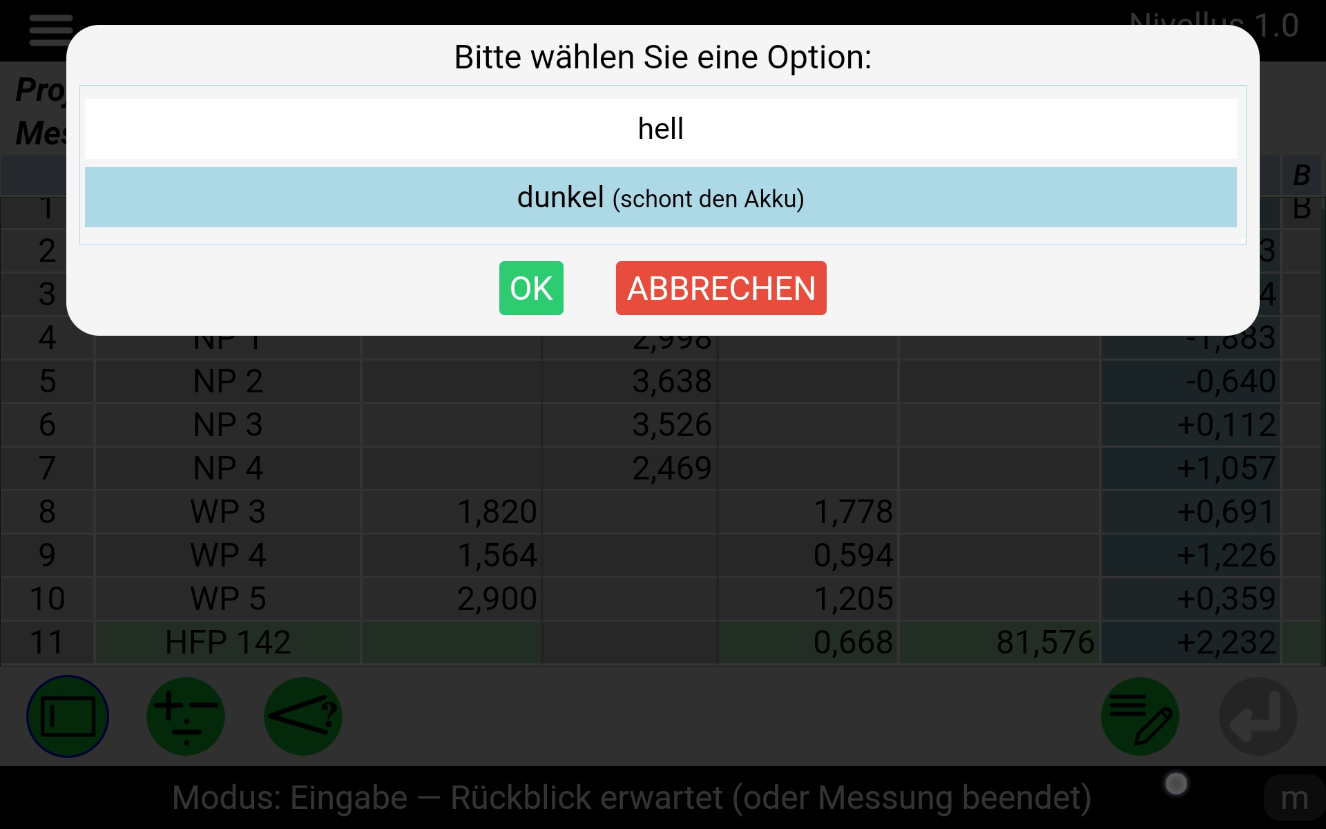 GNU-Nivellus Thema hell / dunkel